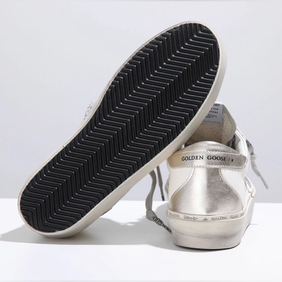 Golden Goose Hi Star Sneaker White, Silver, Ice, Platinum NIB Auth - Picture 7 of 9